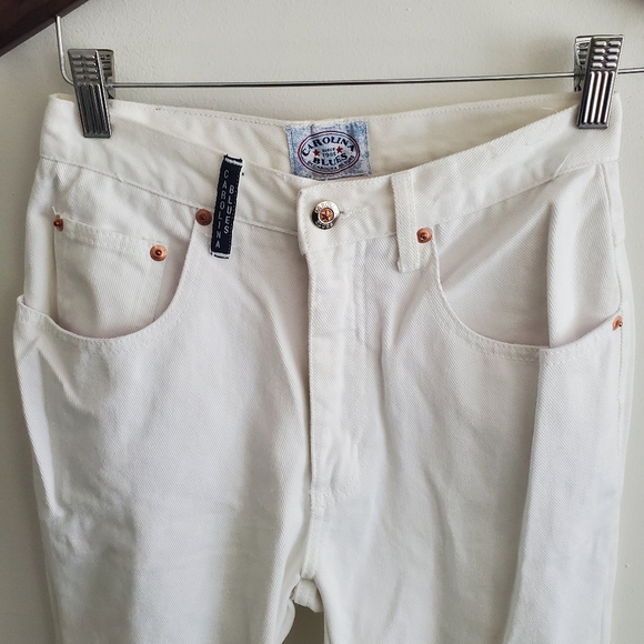 Carolina Blues white pants slim fit branded size 6 100% cotton - Picture 4 of 8